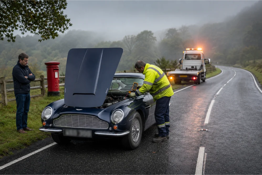 Aston Martin DB5 Engine Diagnosis Box Hill