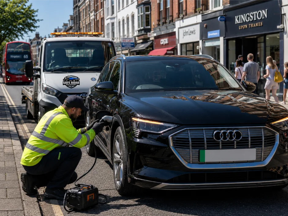 Audi E-tron EV Roadside assistance Kingston Upon Thames