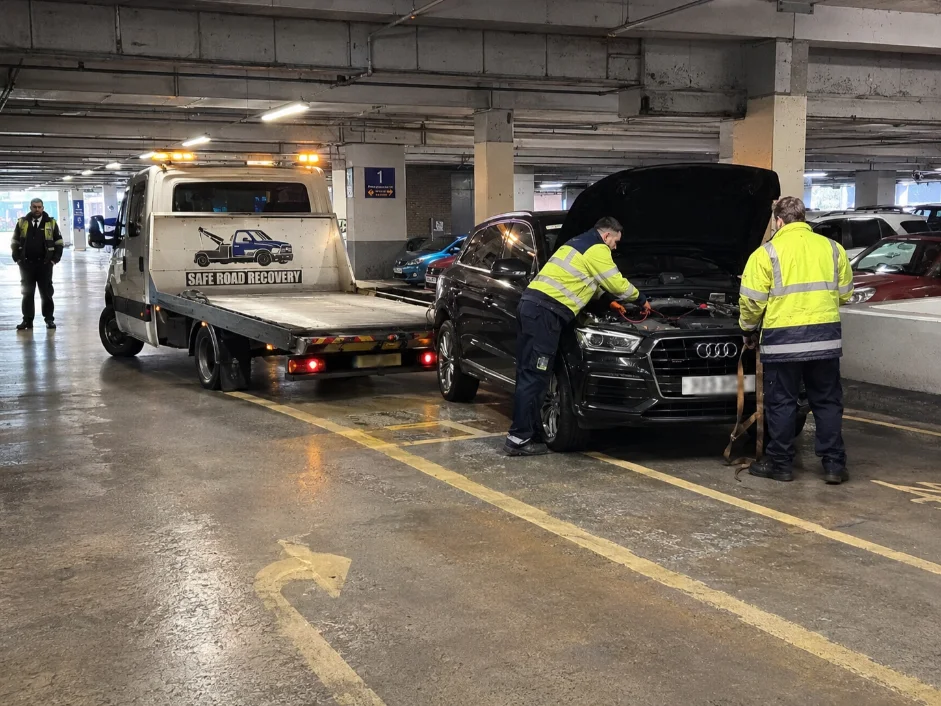 Audi Q5 Underground Car Park Breakdown Recovery