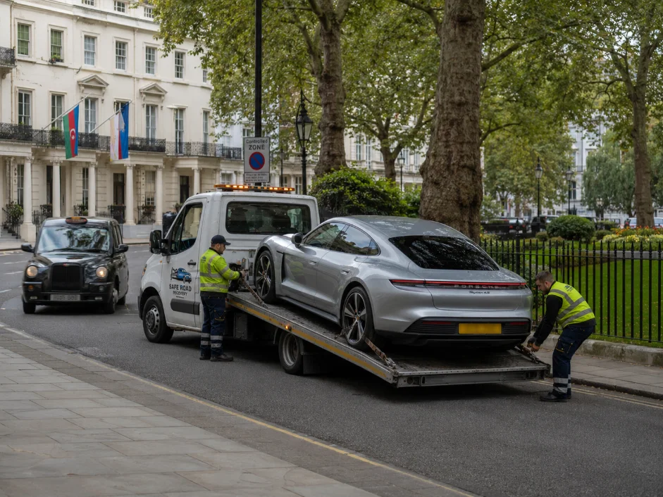 Belgrave Square Porsche Taycan Car Towing and Recovery
