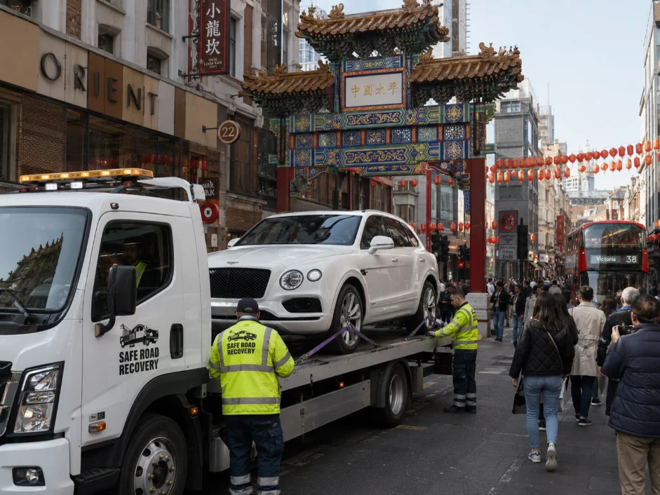 Bentley Bentayga Luxury Car Recovery Chinatown