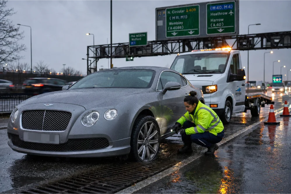 Bentley Continental Tyre Change Wembley