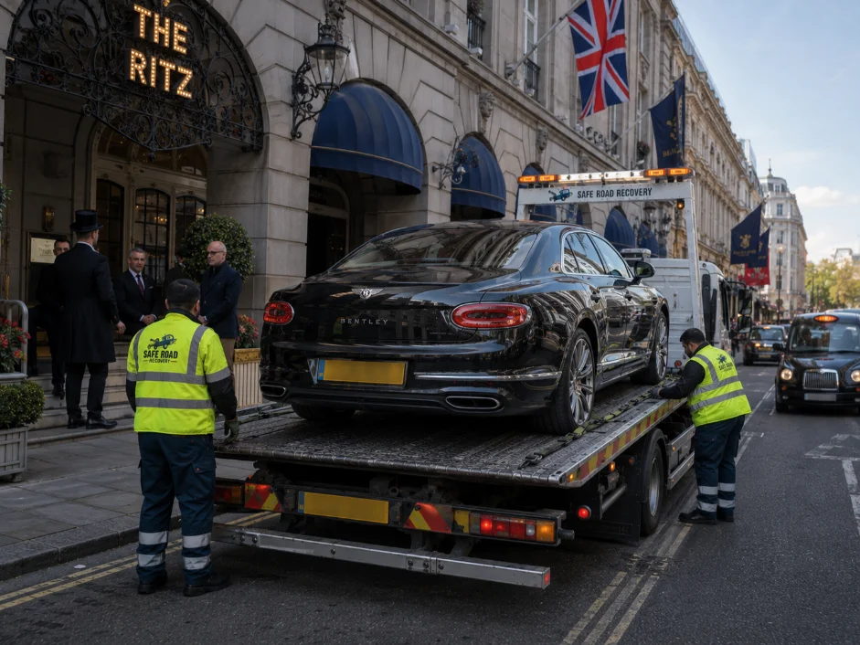 Bentley Flying Spur Luxury Car Recovery ST James