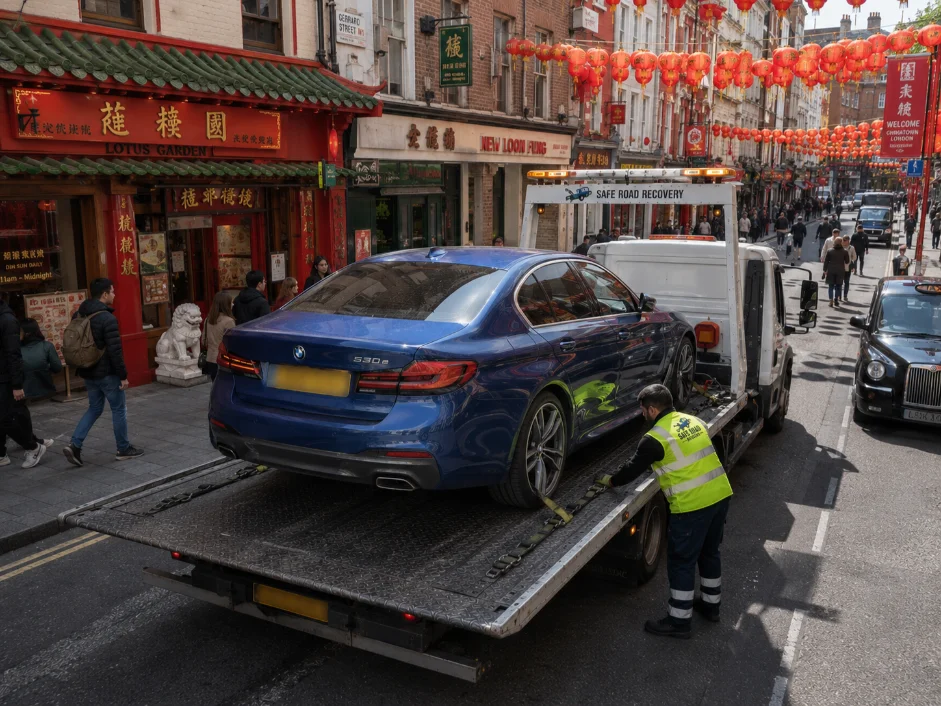 BMW 530E Vehicle Transport Chinatown