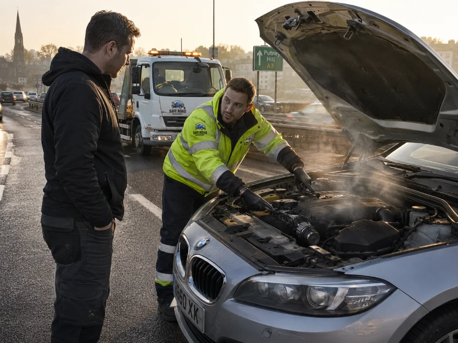 BMW Engine Overheating Roadside Assistance Putney Hill