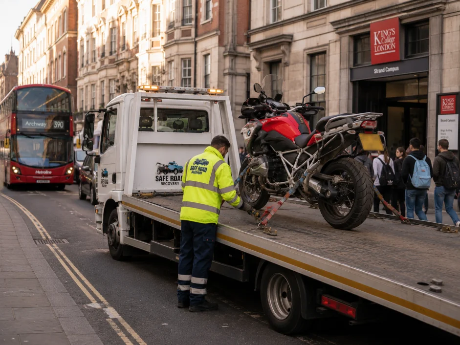 BMW R1250 GS Motorbike Recovery Strand