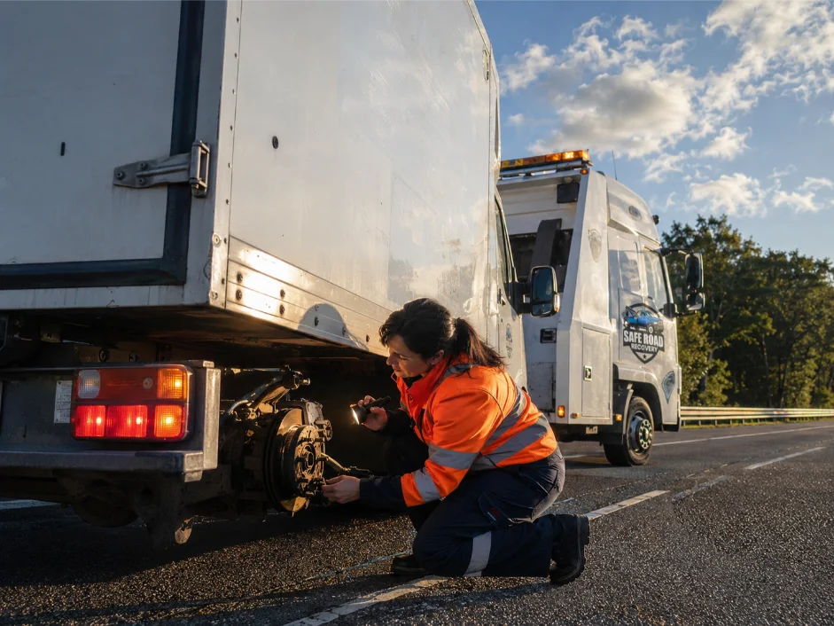 Box Truck Brake Repair Roadside Commercial Recovery