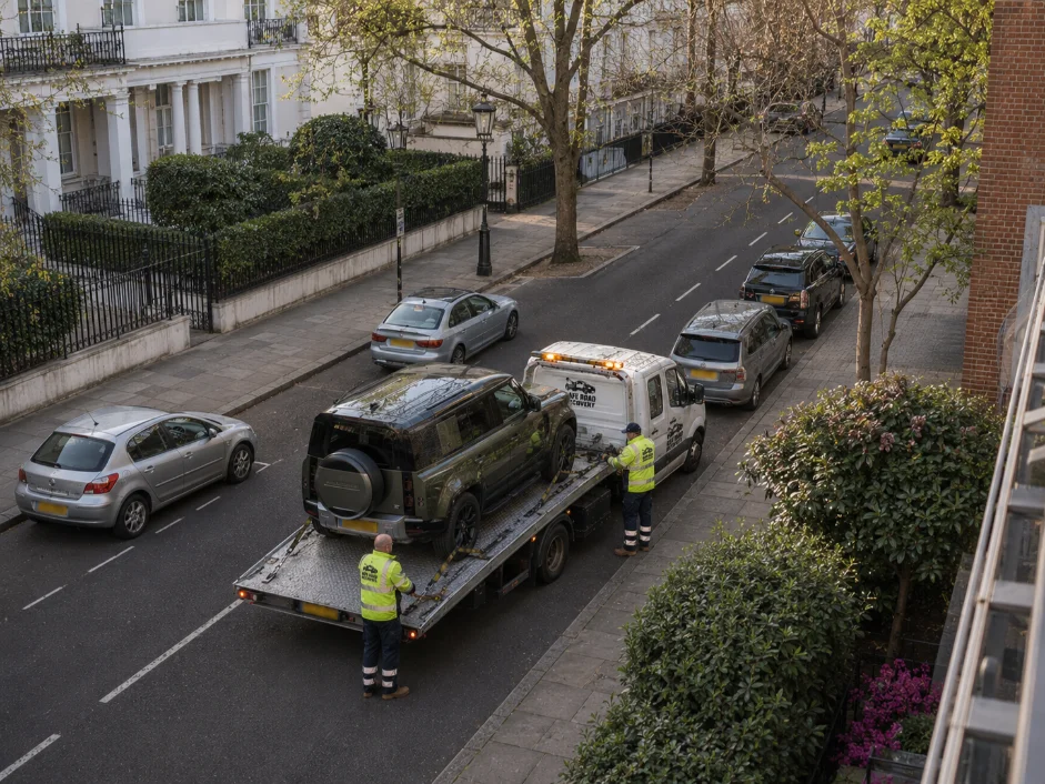 Car Recovery Cheyne Walk Chelsea Land Rover Defender