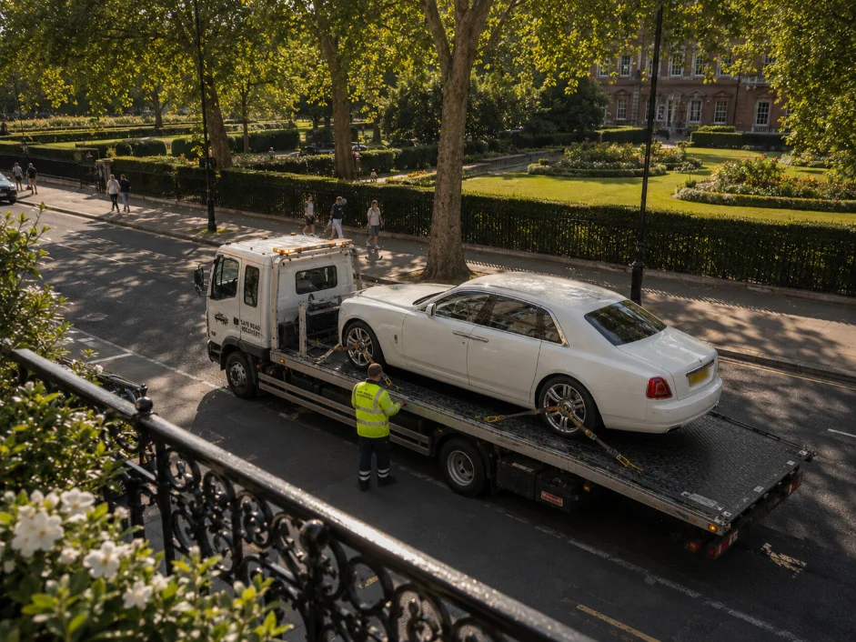 Breakdown Recovery Kensington Palace Garden Rolls Royce Ghost