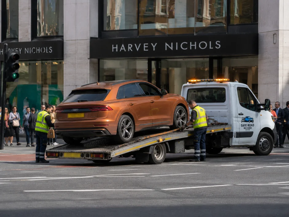 Car Recovery Knightsbridge Harvey Nichols Audi Q8