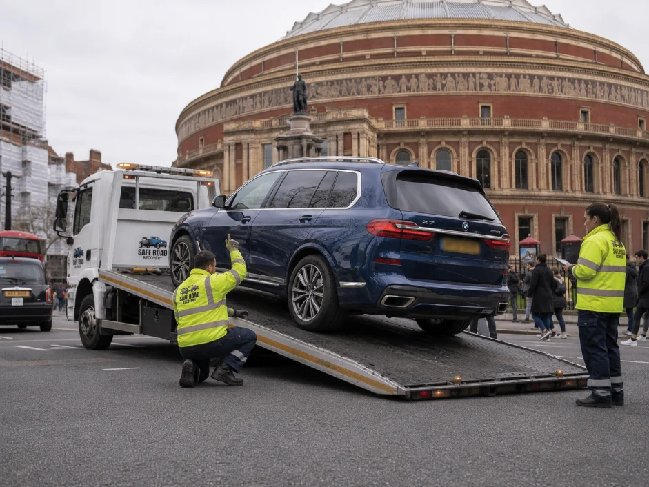 Car Recovery Royal Albert Hall BMW X7