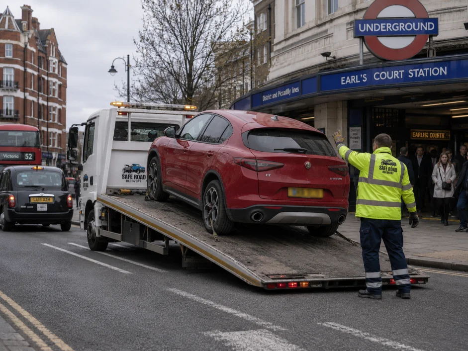 Alfa Romeo Stelvio Car Recovery near Earls Court station