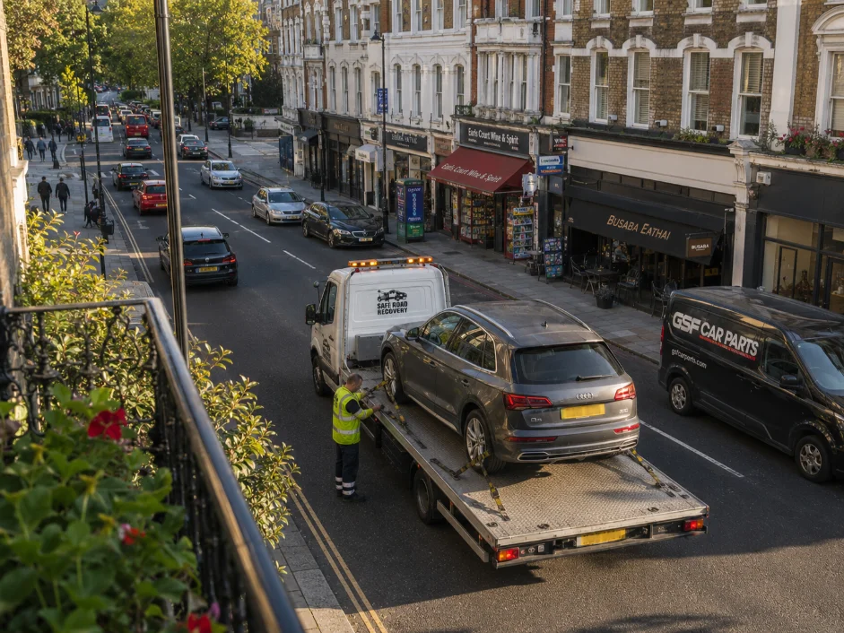 Car Towing Audi Q5 Warwich Road in Earls Court
