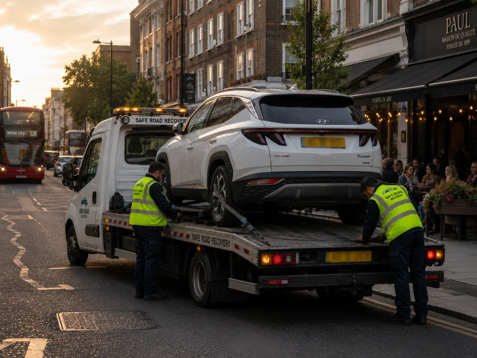 Earls Court Car recovery Hyundai Tucson Old Brompton Road