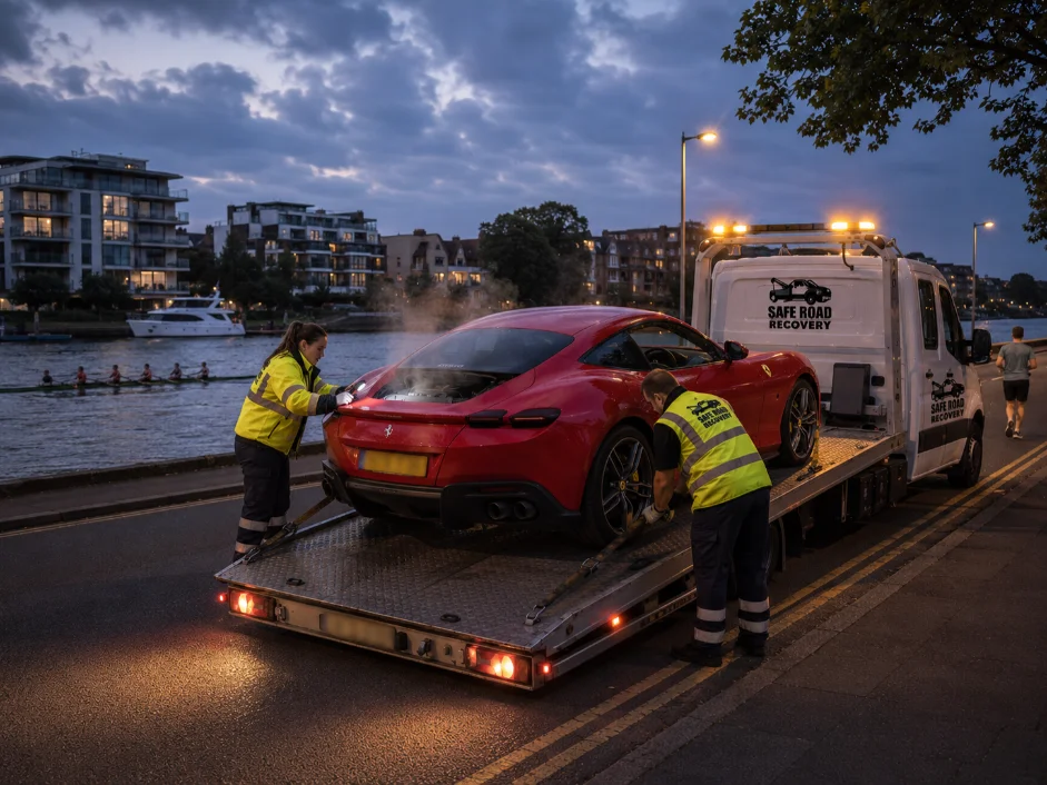Ferrari Purosangue Recovery Lower Richmond Road Barnes