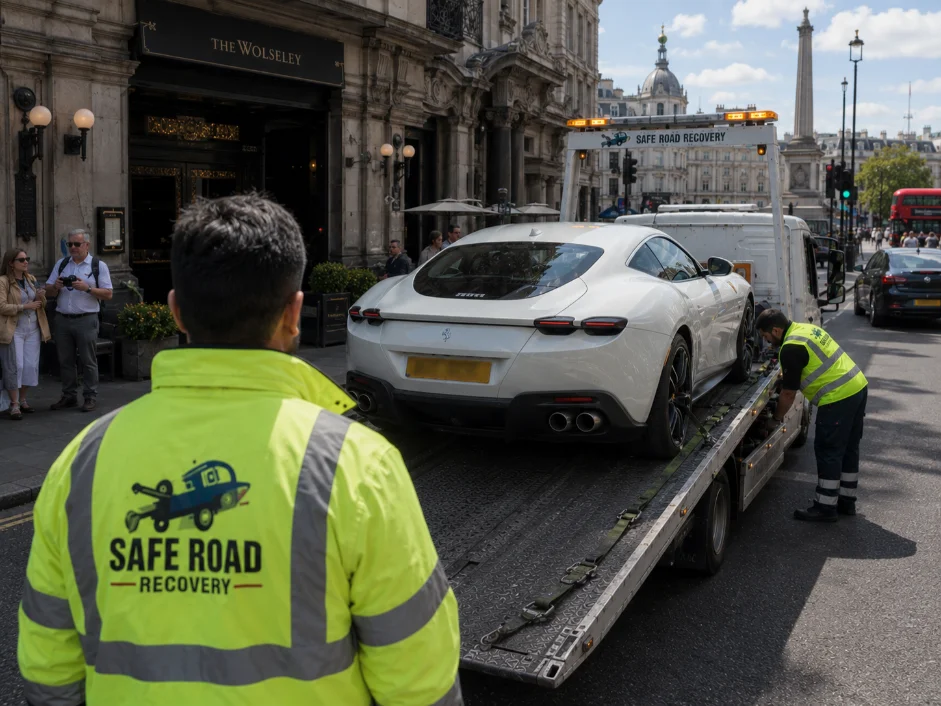 Ferrari Roma Luxury Car Recovery Piccadilly