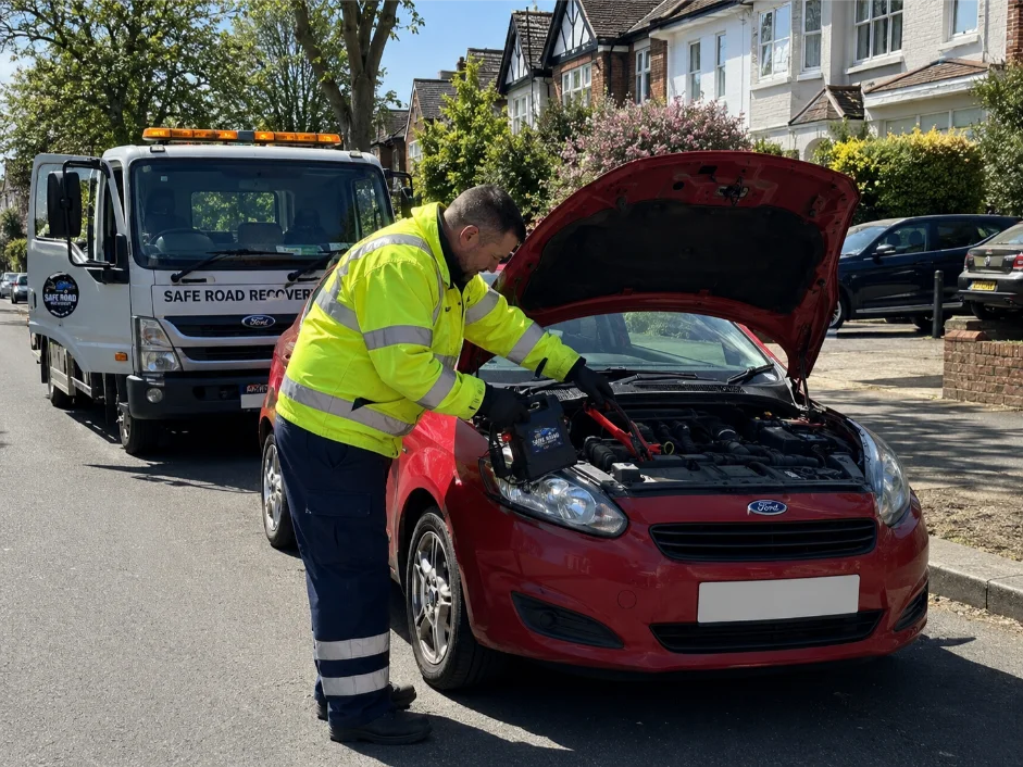 Ford Fiesta Jump Start Putney Residential Street