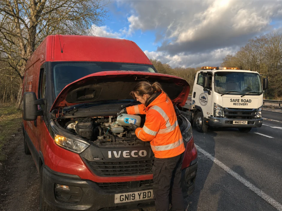 Iveco Daily Coolant top up roadside assistance