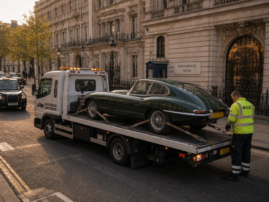 Jaguar E-type Classic Car Recovery St. James