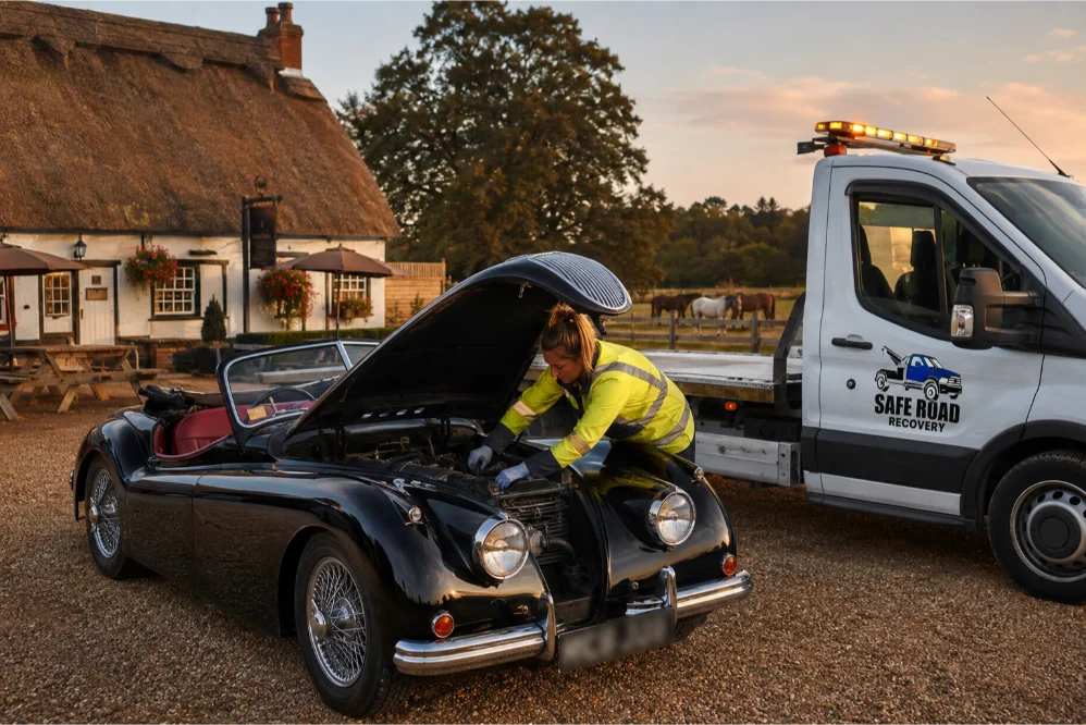 Jaguar XK150 Engine Repair Country Pub