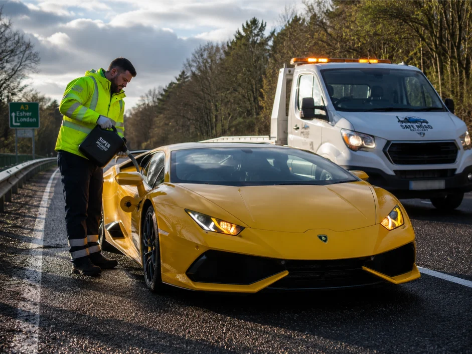 Lamborghini Roadside Fuel Delivery Service