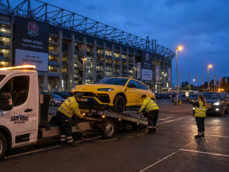 Lamborghini Urus Recovery Twickerham Stadium