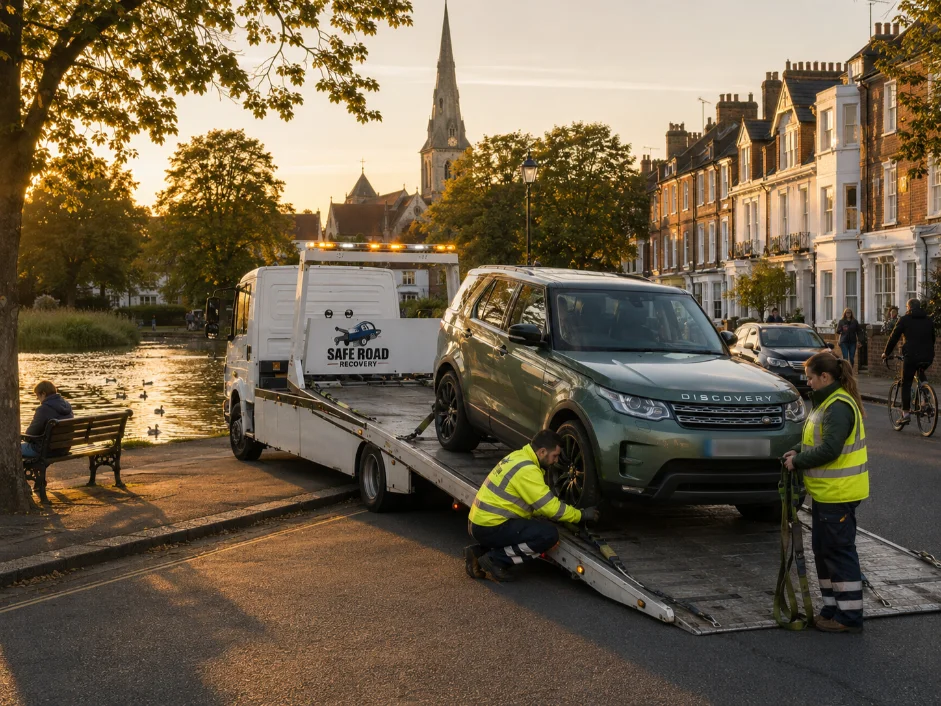 Land Rover Discovery Barnes Pond Sunrise