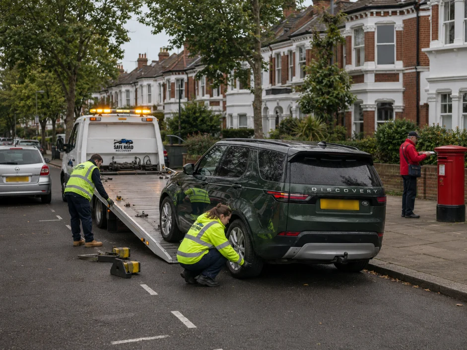 Land Rover Discovery Suspension Recovery Residential Street