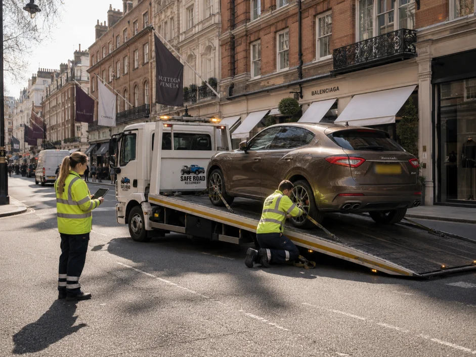 Maserati Levante Recovery New Bond Street Mayfair