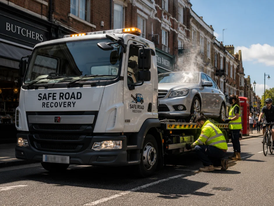 Mercedes C-class Overheating Recovery Barnes High Street