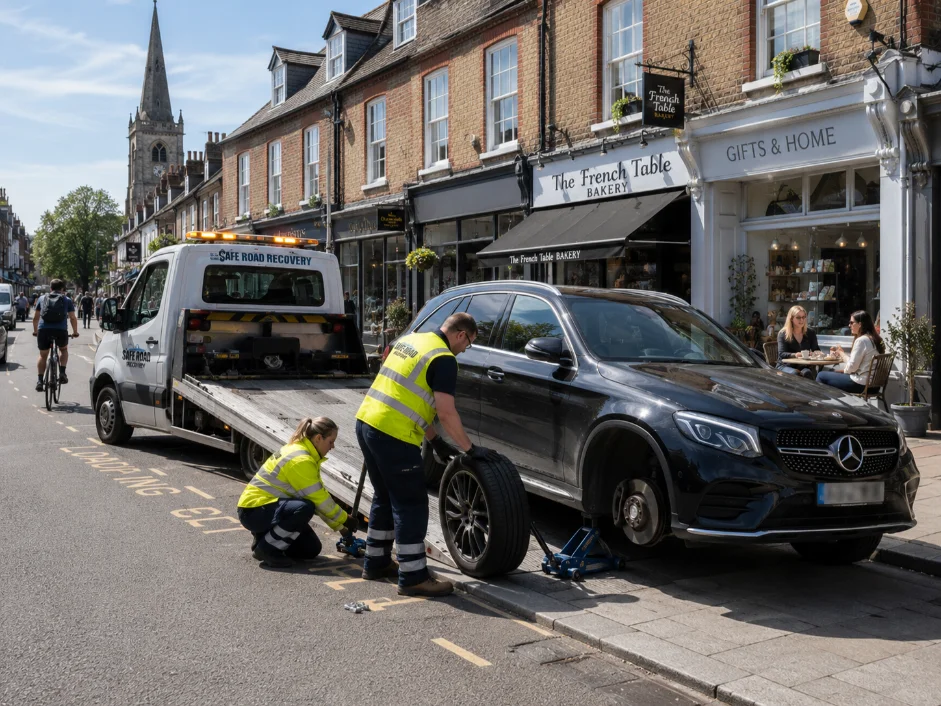 Mercedes GLC tyre change recovery Twickerham High Street
