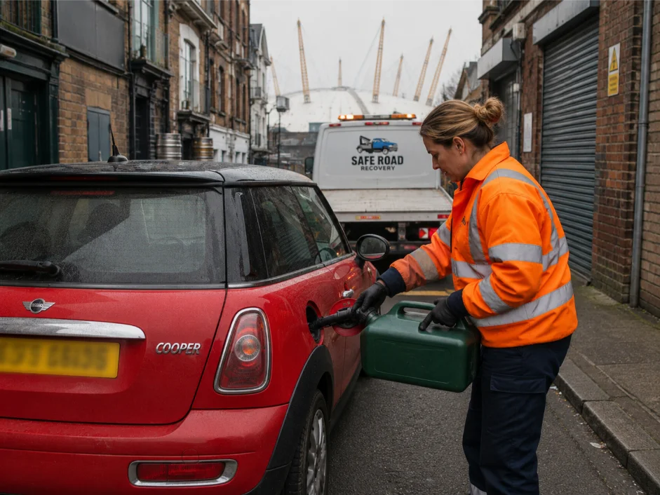 Mini Cooper Roadside Fuel Delivery Service
