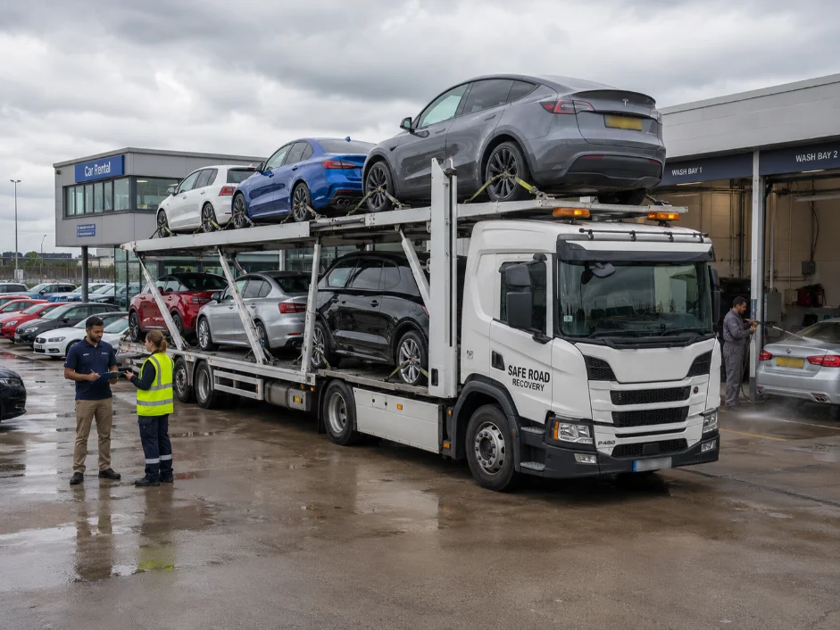 Multi Vehicle Car Transporter Dealership fleet delivery