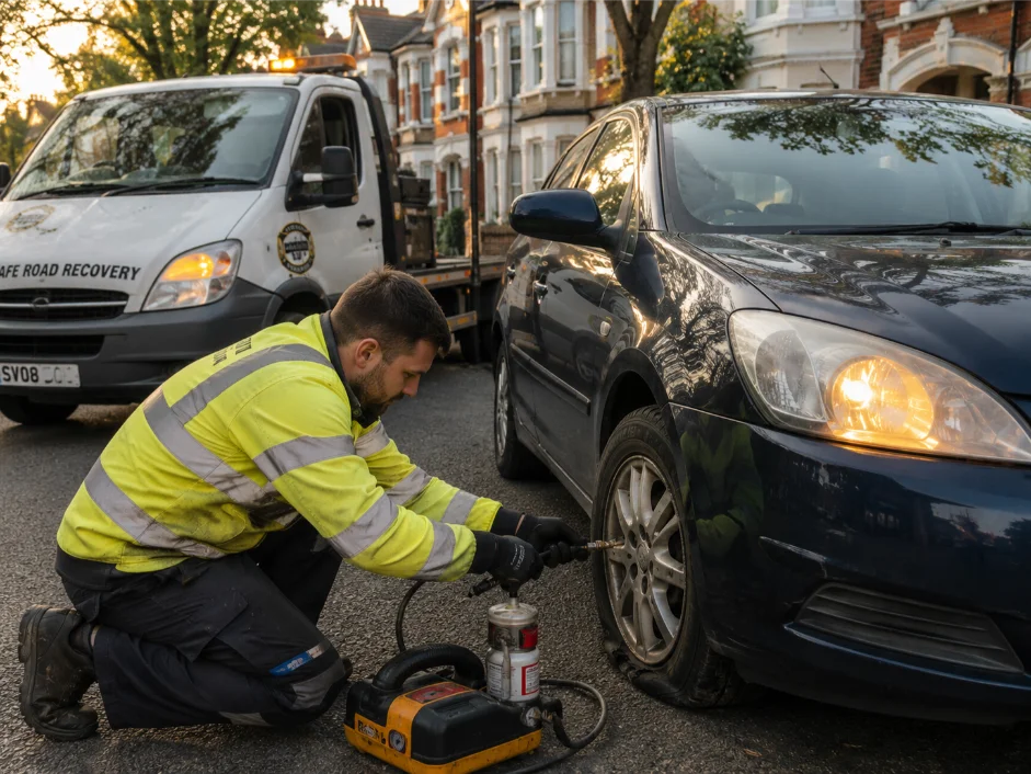 Peugeot 307 Puncture Repair Roadside Service