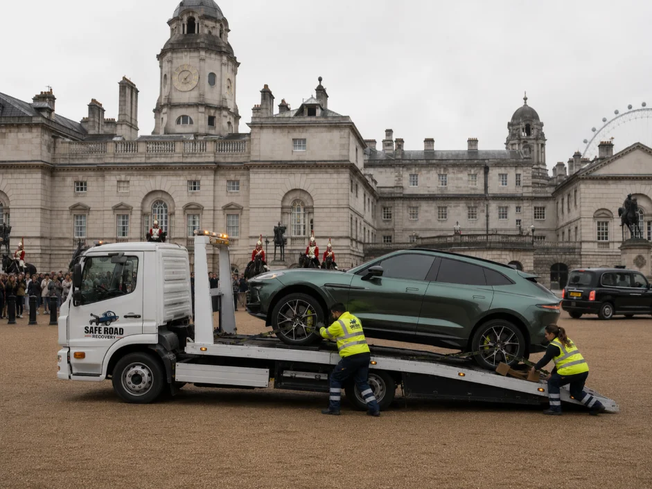 Porsche Macan Recovery Horse Guards Parade London