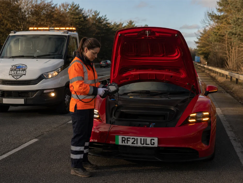 Porsche Taycan EV Diagnostics Motorway Breakdown Recovery