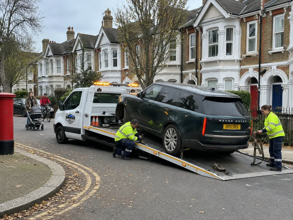 Range Rover Breakdown Recovery Richmond Residential Street