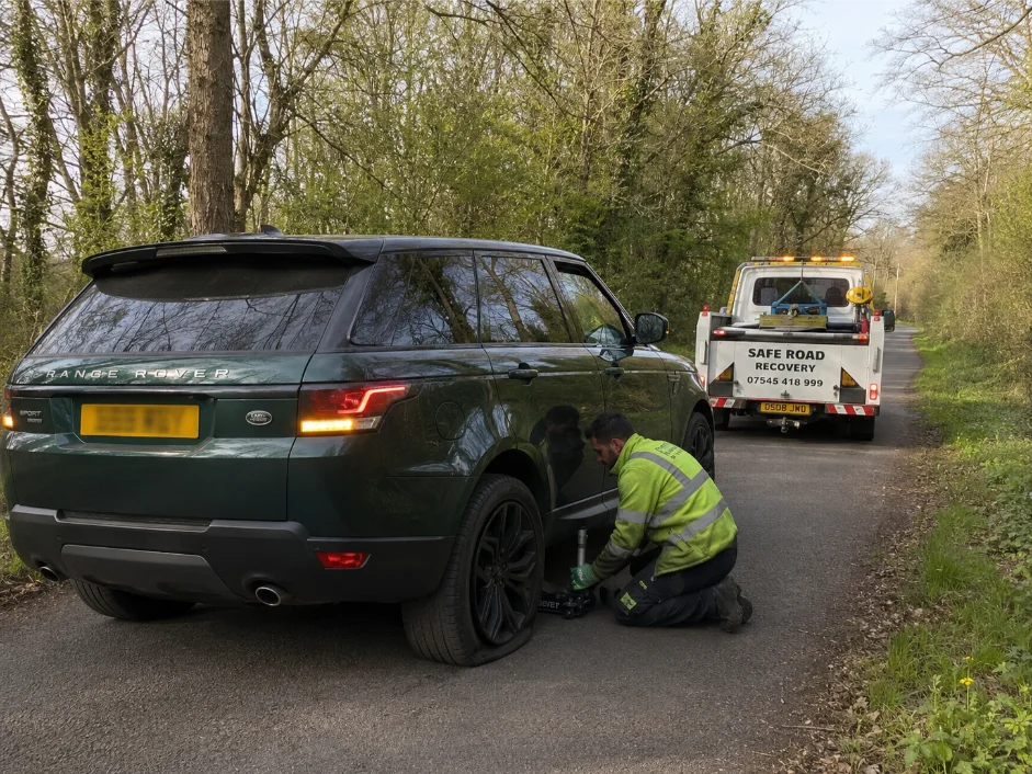 Range Rover Sport Flat Tyre Roadside Recovery