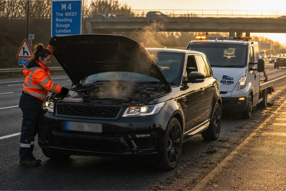 Range Rover Sport Overheating M4 Motorway Slough