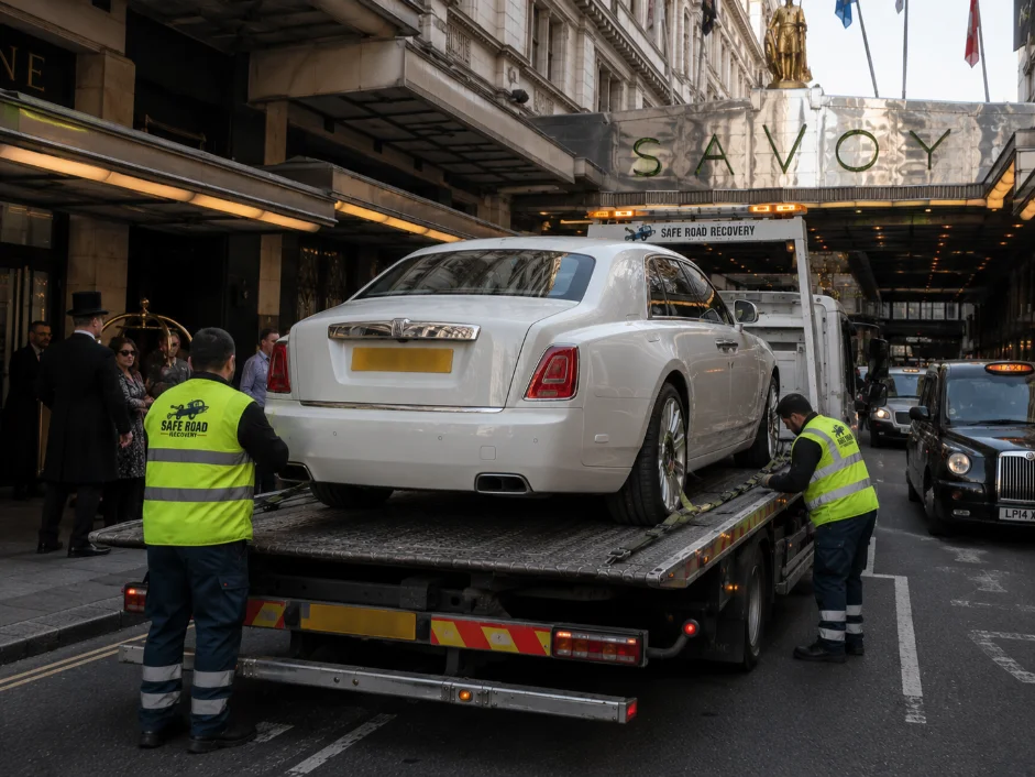 Rolls Royce Ghose Luxury Car Recovery Strand
