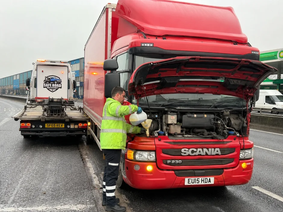Scania P230 Lorry Coolant Top up A40 Park Royal