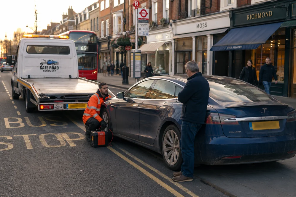 Tesla Model S Flat Battery Richmond