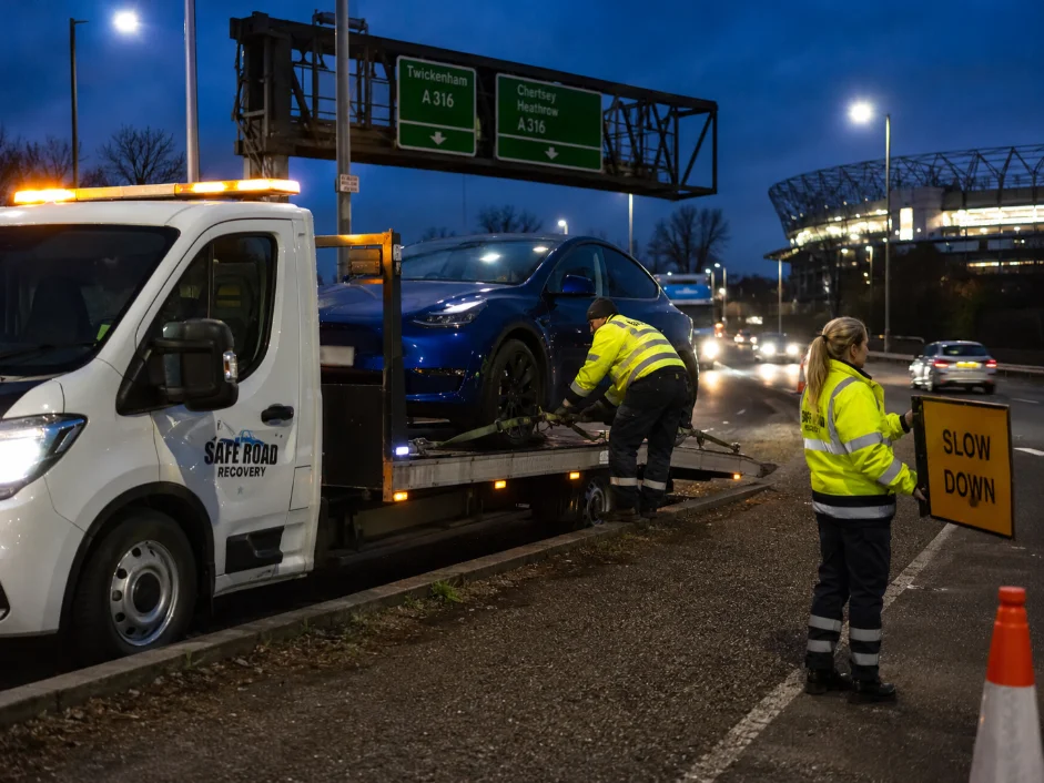 Tesla Model Y Motorway Recovery A316 Twickenham