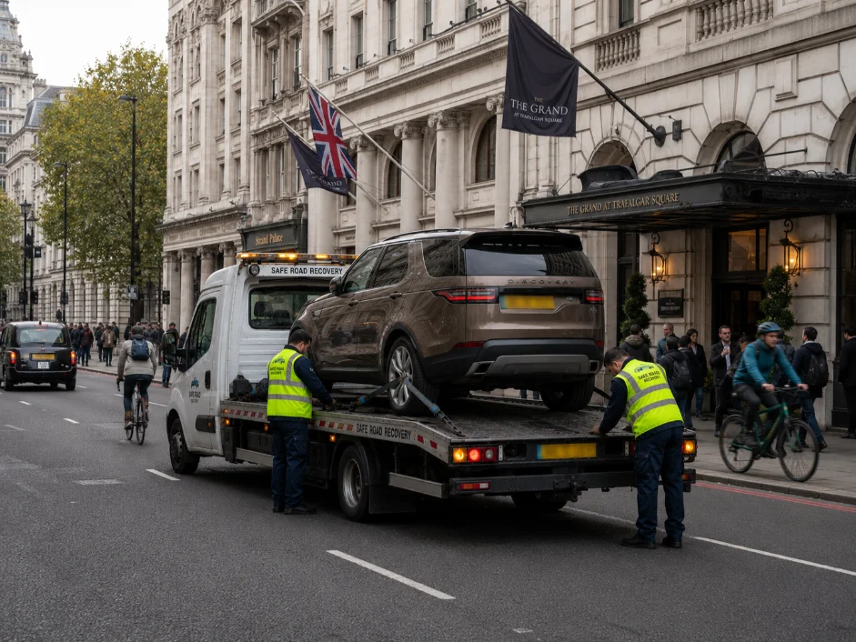 Land Rover Discovery Car Recovery Trafalgar Square