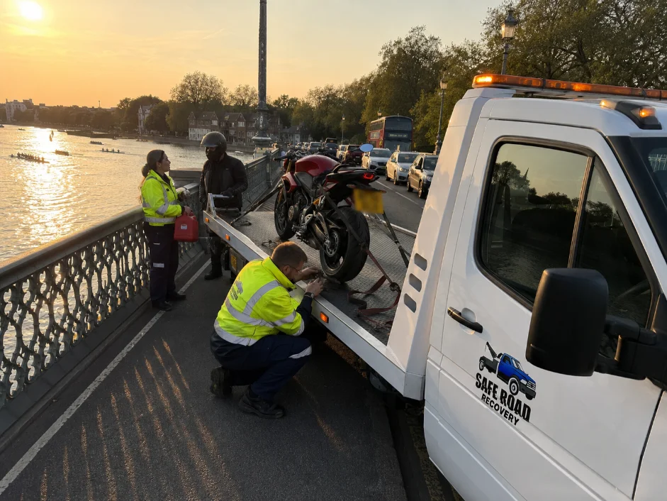Triumph Street Triple Fuel Recovery Putney Bridge