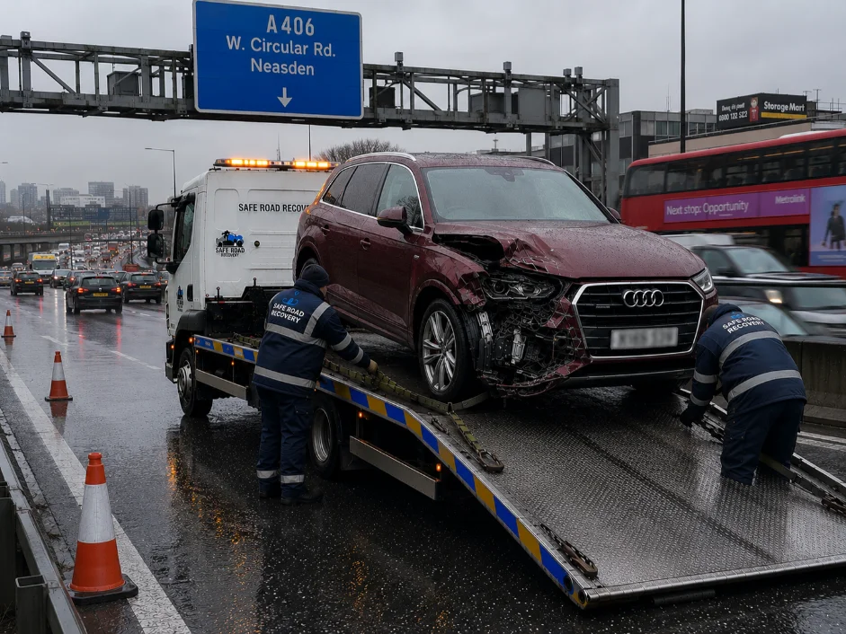 Accident Recovery Service on A406 Road in London