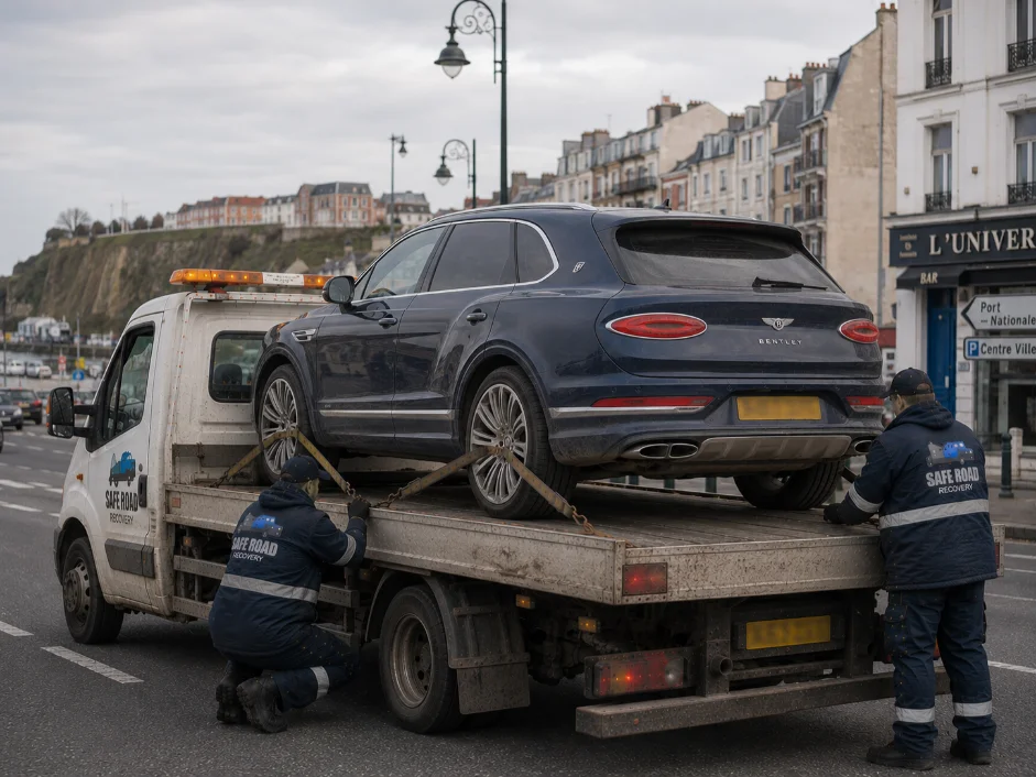 Bentley Bentayga Luxury Car Transport and Recovery from Calais France to UK