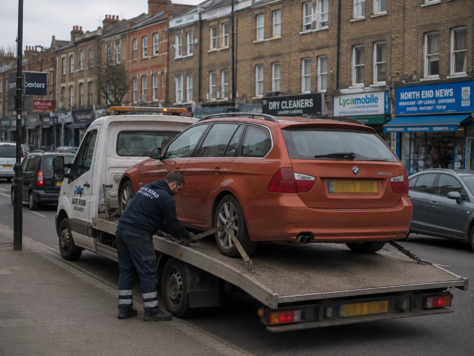 BMW 320D Estate Car Recovery in West Kensington
