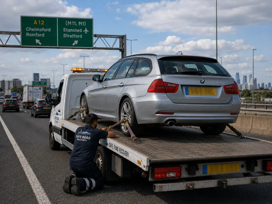 BMW 320i Breakdown Recovery A12 Chelmsford, UK
