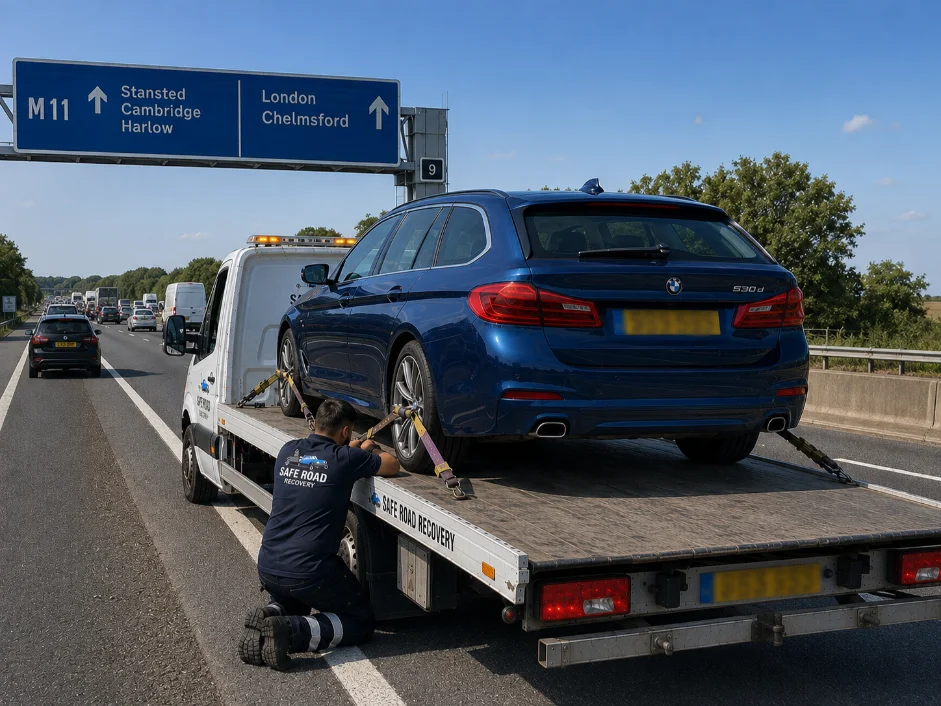 BMW 5 Series Vehicle Transport M11 Harlow, UK